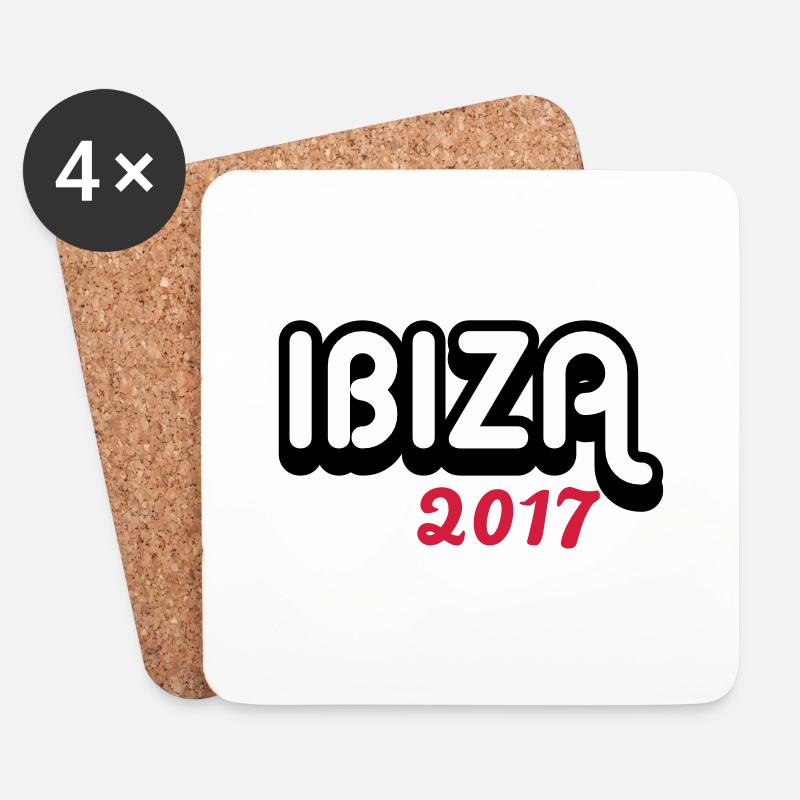 Ibiza 2017 - Untersetzer (4er-Set) - Weiß