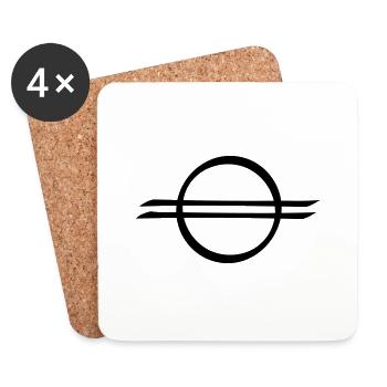 Vergebung, indianisch/schamanisches Symbol - Untersetzer (4er-Set) - Weiß - Vorne
