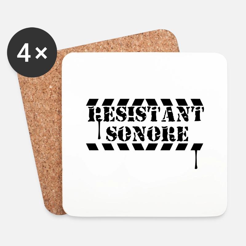 klingen resistent - Untersetzer (4er-Set) - Weiß