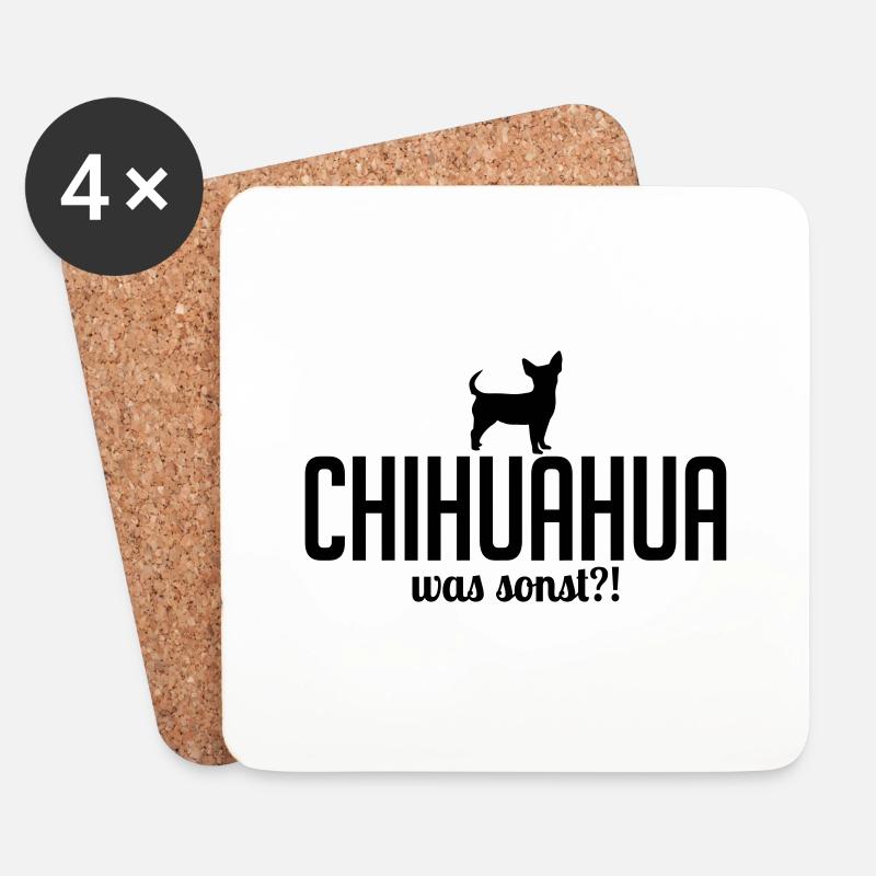 CHIHUAHUA was sonst - Untersetzer (4er-Set) - Weiß