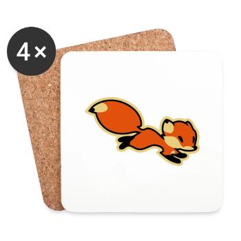 Fox - Untersetzer (4er-Set) - Weiß - Vorne