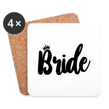 Bride - Untersetzer (4er-Set) - Weiß - Vorne