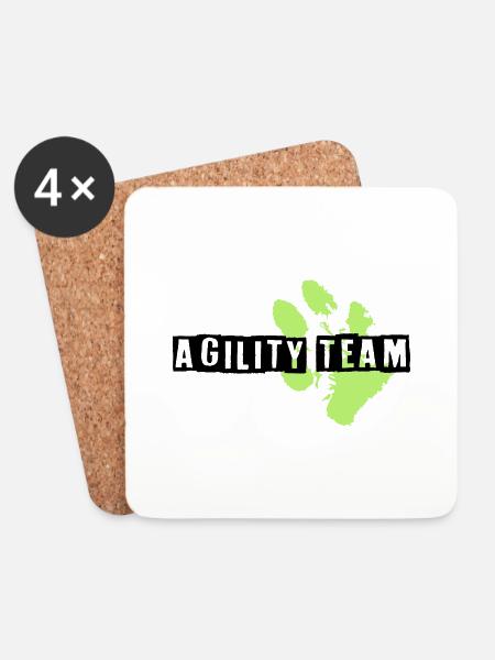 AgilityTeam - Untersetzer (4er-Set) - Weiß