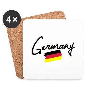 germany - Untersetzer (4er-Set) - Weiß - Vorne
