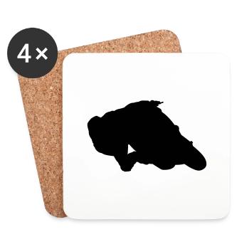 MotoGP #1 - Coasters (set of 4) - white - Front
