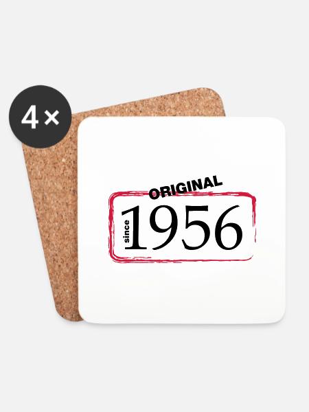 1956 - Coasters (set of 4) - white
