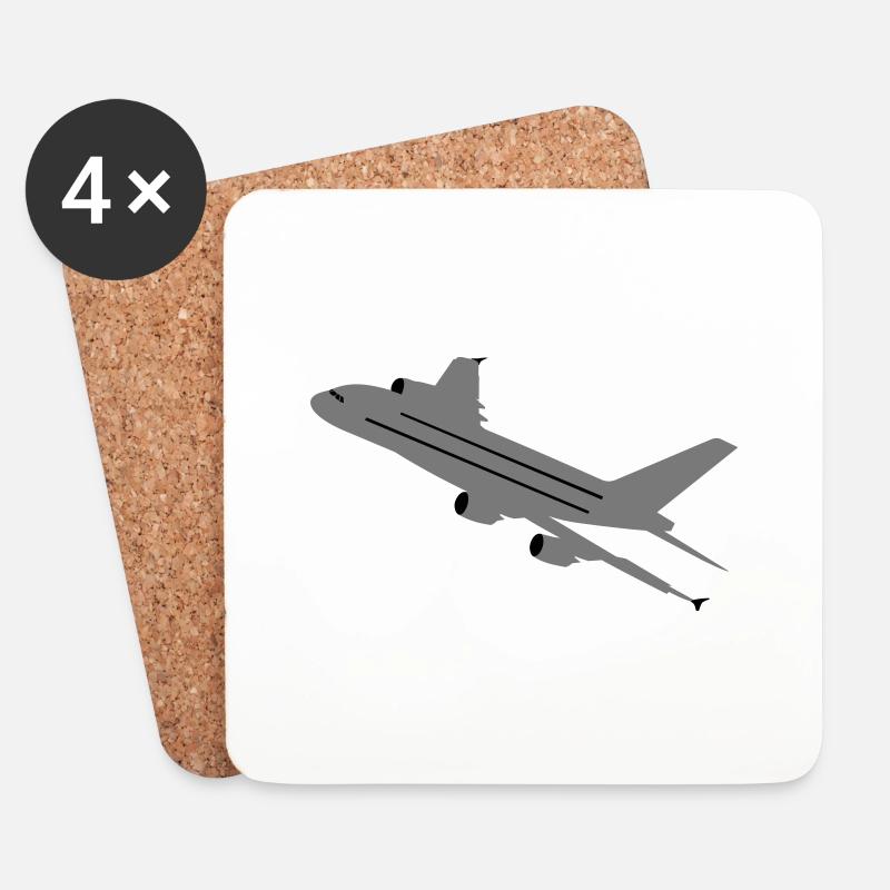 A380 - Untersetzer (4er-Set) - Weiß