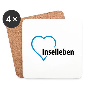 inselleben__f2 - Coasters (set of 4) - white - Front