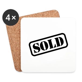 sold___f1 - Dessous de verre (lot de 4) - blanc - Devant