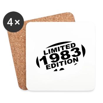 year 1983 limited edition - Coasters (set of 4) - white - Front