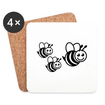 hummel_family__f1 - Coasters (set of 4) - white - Front