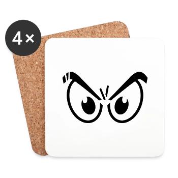 eyes__f1 - Coasters (set of 4) - white - Front