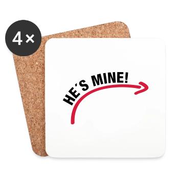 hes_mine_wq2 - Coasters (set of 4) - white - Front