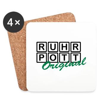 RUHRPOTT - Original - Coasters (set of 4) - white - Front