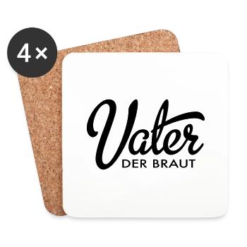 Father of the Bride - Coasters (set of 4) - white - Front