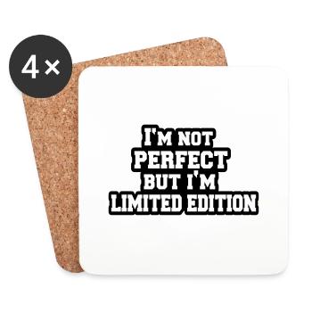 im_not_perfect2 - Dessous de verre (lot de 4) - blanc - Devant