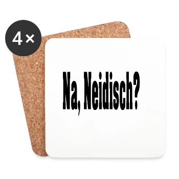 Na, Neidisch - Untersetzer (4er-Set) - Weiß - Vorne