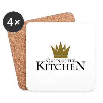 Queen Of The Kitchen - Untersetzer (4er-Set) - Weiß - Vorne
