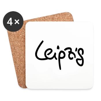 Leipzig - Untersetzer (4er-Set) - Weiß - Vorne