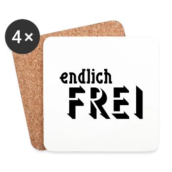 finally FREE - Coasters (set of 4) - white - Front