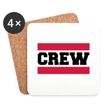 Crew - Dessous de verre (lot de 4) - blanc - Devant