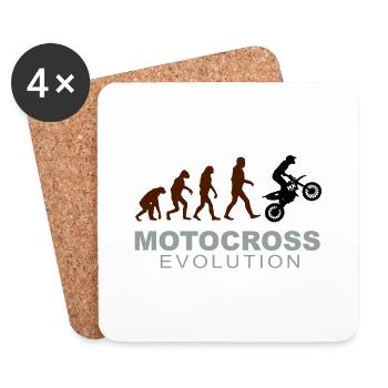 Motocross Evolution - Coasters (set of 4) - white - Front