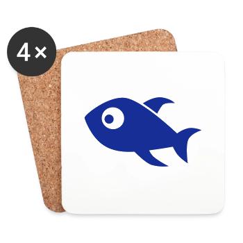 Fish - Coasters (set of 4) - white - Front