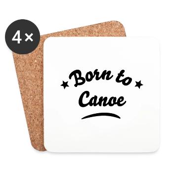 born to canoe 01 - Untersetzer (4er-Set) - Weiß - Vorne