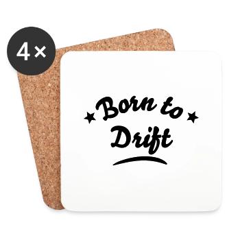 born to drift - Coasters (set of 4) - white - Front