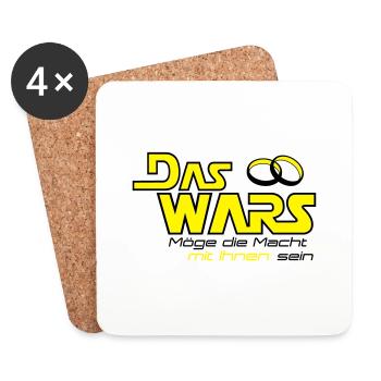 das wars mit ihnen - Untersetzer (4er-Set) - Weiß - Vorne