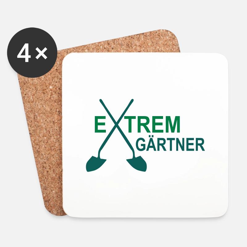 Gärtner - Untersetzer (4er-Set) - Weiß