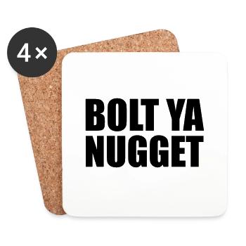Bolt Ya Nugget - Untersetzer (4er-Set) - Weiß - Vorne