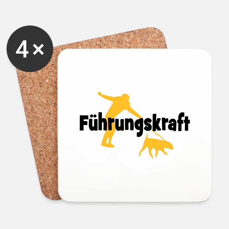 Hund - Untersetzer (4er-Set) - Weiß