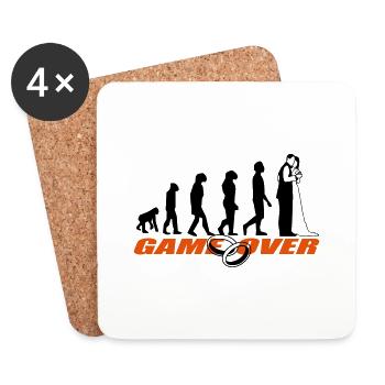 Bachelor party Bachelor party - Dessous de verre (lot de 4) - blanc - Devant