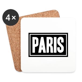 Paris Design - Untersetzer (4er-Set) - Weiß - Vorne