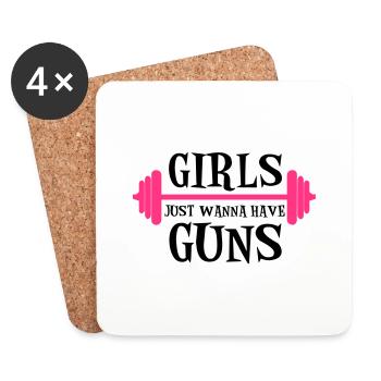 Guns - Untersetzer (4er-Set) - Weiß - Vorne