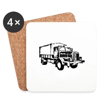 Truck H6 - Coasters (set of 4) - white - Front