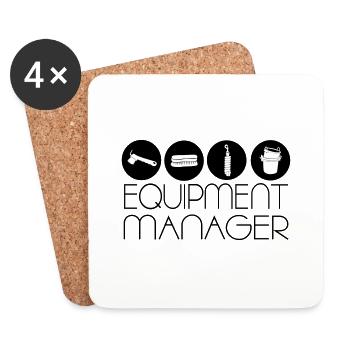 Equipment manager icons - Untersetzer (4er-Set) - Weiß - Vorne
