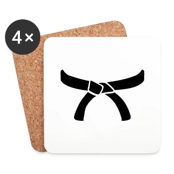 Judo - Coasters (set of 4) - white - Front