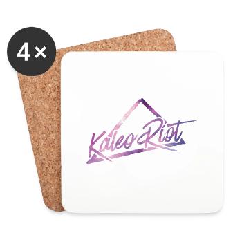 Kaleo Riot merchandise (Pas d’arrière-plan) - Dessous de verre (lot de 4) - blanc - Devant