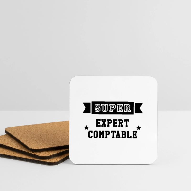 Expert Comptable / Comptabilité / Comptable / Dessous de verre (lot de 4)