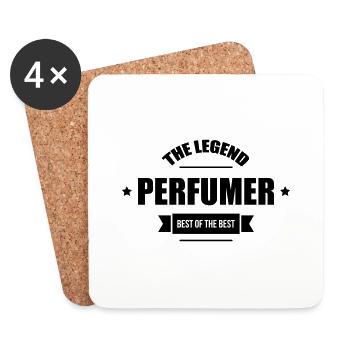 Parfum / Parfumeur / Parfumerie / Perfumer - Dessous de verre (lot de 4) - blanc - Devant