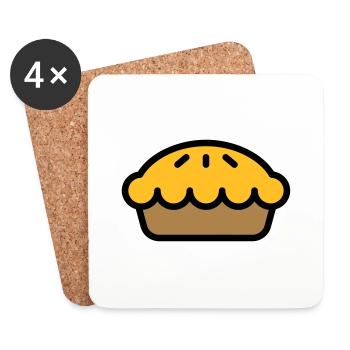 Apple Pie - Coasters (set of 4) - white - Front