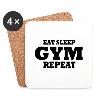 Gym - Coasters (set of 4) - white - Front