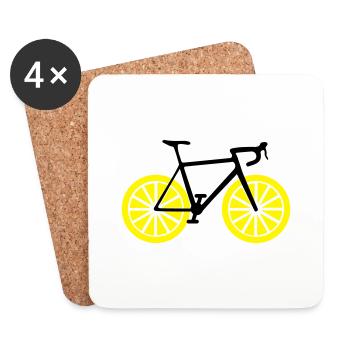Lemonbike - Untersetzer (4er-Set) - Weiß - Vorne