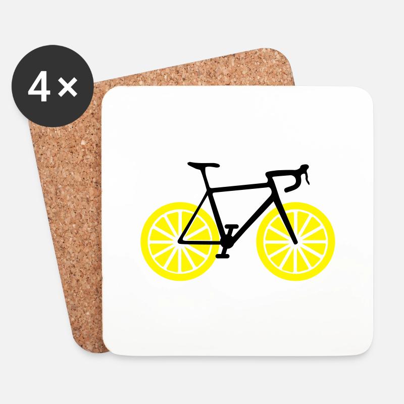 Lemonbike - Untersetzer (4er-Set) - Weiß