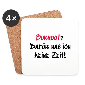 Burnout - Untersetzer (4er-Set) - Weiß - Vorne