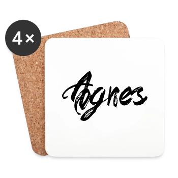 Agnes - Untersetzer (4er-Set) - Weiß - Vorne