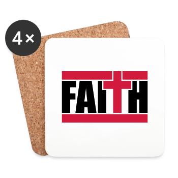 Religion Logo Text - Coasters (set of 4) - white - Front