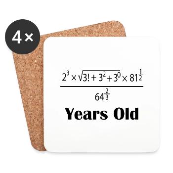 Profession formule cadeau école de mathématiques ans - Dessous de verre (lot de 4) - blanc - Devant